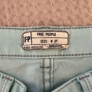 Free People Pale Blue Denim